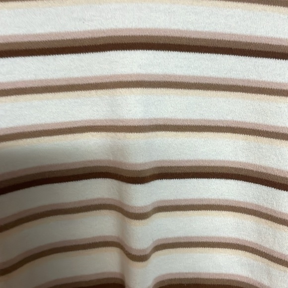 2/$30 Lands' End striped mock neck long sleeve top - Picture 6 of 10